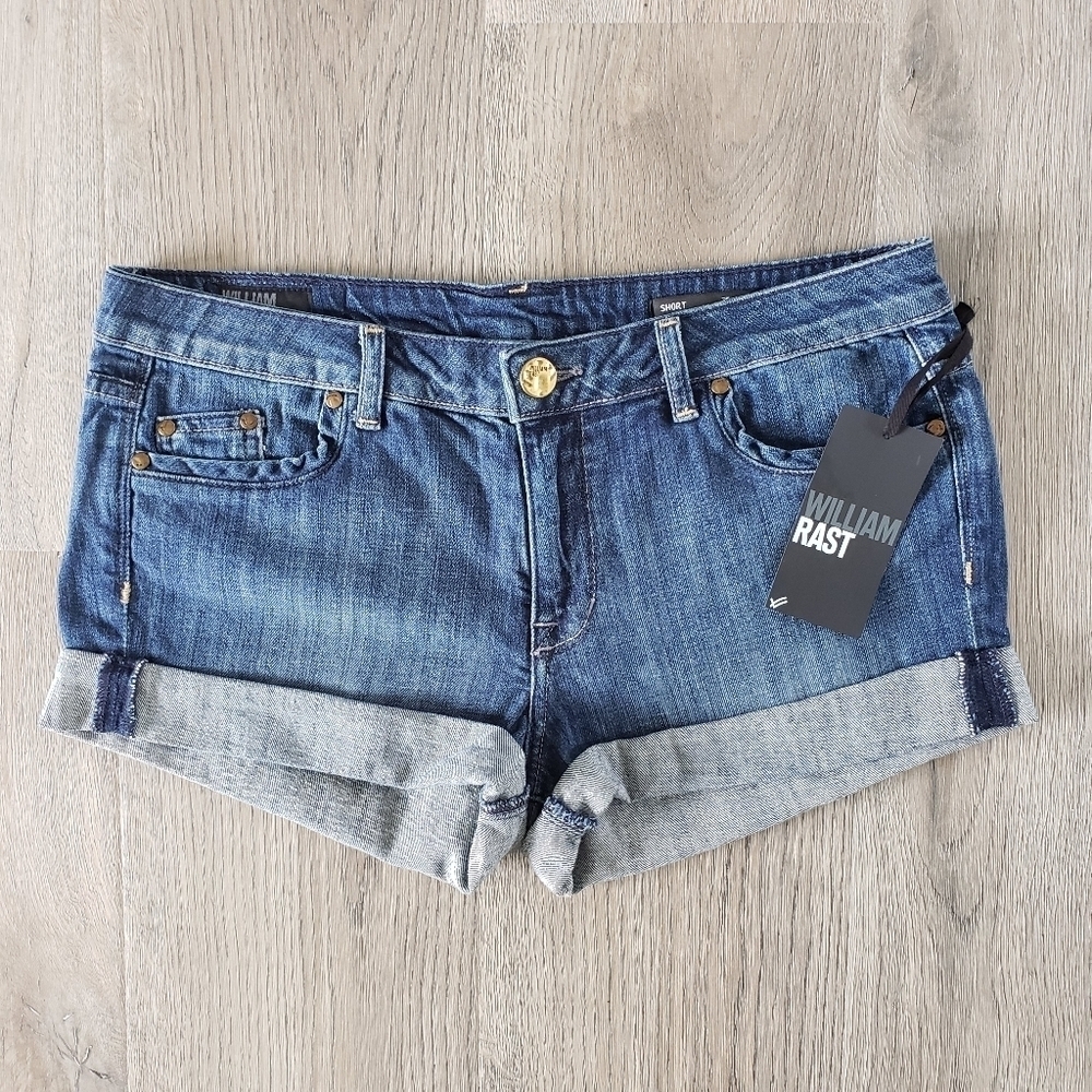William Rast NWT Women's Cuffed Jean Shorts